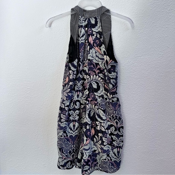 - Greylin Morris silk crepe romper blue and pink - Picture 7 of 12